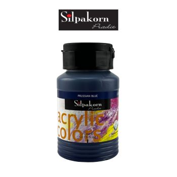 สีอะครีลิค #110-PRUSSIAN BLUE Silpakorn Pradit สีอะคริลิค ศิลปากรประดิษฐ์ ขนาด 250 ML.  จำนวน 1 กระปุก
