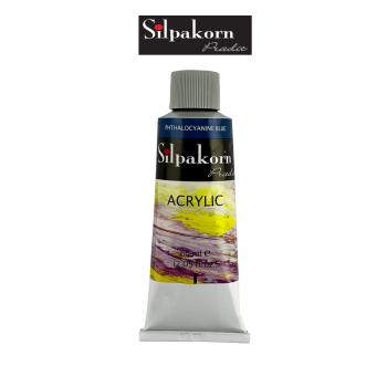 Silpakorn Pradit สีอะคริลิค ศิลปากรประดิษฐ์ S-1#111-PHTHALOCYANINE BLUE  ขนาด 60 ML.  จำนวน 1 หลอด