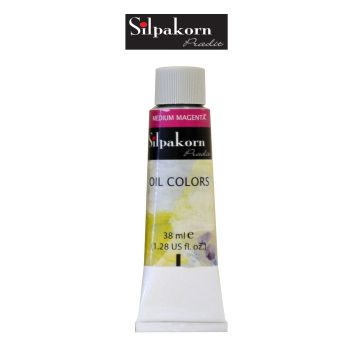 Silpakorn Pradit สีน้ำมัน ศิลปากรประดิษฐ์ #203-MEDIUM MAGENTA  ขนาด 38 ml. จำนวน  1 หลอด