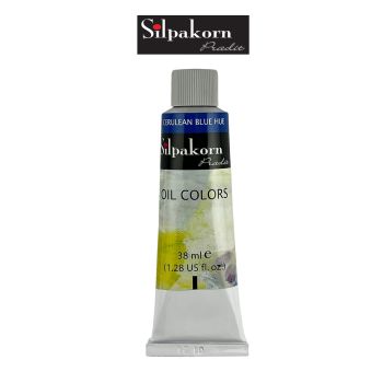 Silpakorn Pradit สีน้ำมัน ศิลปากรประดิษฐ์ #207-CERULEAN BLUE HUE ขนาด 38 ml. จำนวน  1 หลอด