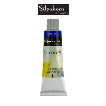 Silpakorn Pradit สีน้ำมัน ศิลปากรประดิษฐ์ #208-COBALT BLUE ขนาด 38 ml. จำนวน  1 หลอด