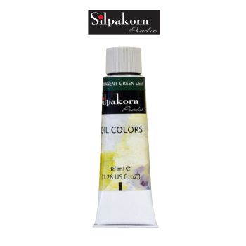 Silpakorn Pradit สีน้ำมัน ศิลปากรประดิษฐ์ #217-PERMANENT GREEN DEEP ขนาด 38 ml. จำนวน  1 หลอด