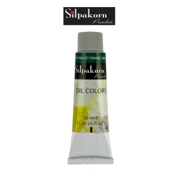Silpakorn Pradit สีน้ำมัน ศิลปากรประดิษฐ์ #219-PHTHALOCYANINE GREEN ขนาด 38 ml. จำนวน  1 หลอด