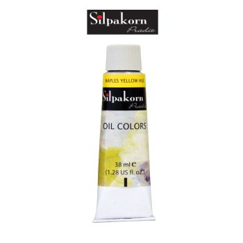 Silpakorn Pradit สีน้ำมัน ศิลปากรประดิษฐ์ #224-NAPLES YELLOW HUE ขนาด 38 ml. จำนวน  1 หลอด