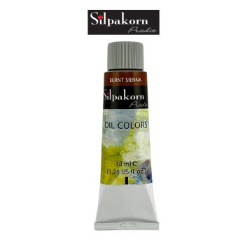 Silpakorn Pradit สีน้ำมัน ศิลปากรประดิษฐ์ #227-BURNT SIENNA ขนาด 38 ml. จำนวน  1 หลอด