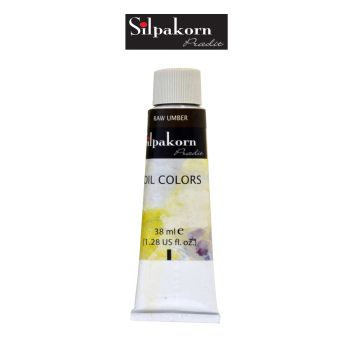Silpakorn Pradit สีน้ำมัน ศิลปากรประดิษฐ์ #228-RAW UMBER ขนาด 38 ml. จำนวน  1 หลอด
