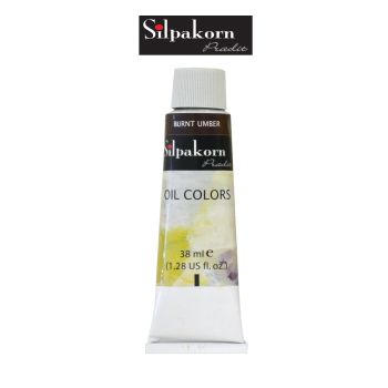 Silpakorn Pradit สีน้ำมัน ศิลปากรประดิษฐ์ # 229 -BURNT UMBER ขนาด 38 ml. จำนวน  1 หลอด