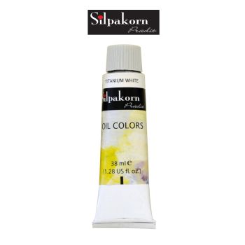 Silpakorn Pradit สีน้ำมัน ศิลปากรประดิษฐ์ #232-TITANIUM WHITE ขนาด 38 ml. จำนวน  1 หลอด