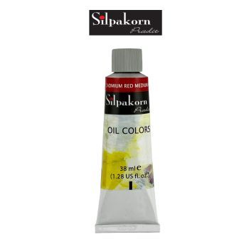 Silpakorn Pradit สีน้ำมัน ศิลปากรประดิษฐ์ #236-CADMIUM RED MEDIUM HUE ขนาด 38 ml. จำนวน  1 หลอด