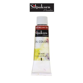 Silpakorn Pradit สีน้ำมัน ศิลปากรประดิษฐ์ #238-DEEP BRILLIANT RED ขนาด 38 ml. จำนวน  1 หลอด