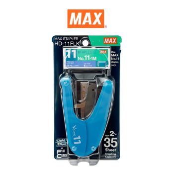 MAX. (แม็กซ์) ชุดเครื่องเย็บกระดาษ MAX HD-11FLK + ลวดเย็บ #11-1M จำนวน 1 ชุด - สีน้ำเงิน