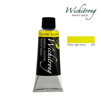 WICHITRONG  สีอะคริลิควิจิตรรงค์  #603-Yellow light hansa ขนาด 60 ML. จำนวน 1 หลอด