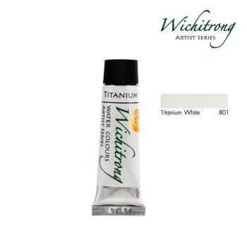 Wichitrong  สีน้ำวิจิตรรงค์  # 801 -TITANIUM WHITE ขนาด 8 ML. จำนวน 1 หลอด