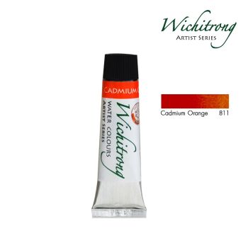 Wichitrong  สีน้ำวิจิตรรงค์  # 811-CADMIUM ORANGE ขนาด 8 ML. จำนวน 1 หลอด