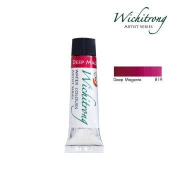 Wichitrong  สีน้ำวิจิตรรงค์  # 819-DEEP MAGANTA ขนาด 8 ML. จำนวน 1 หลอด