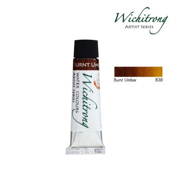 Wichitrong  สีน้ำวิจิตรรงค์  # 838-BURNT UMBER ขนาด 8 ML. จำนวน 1 หลอด
