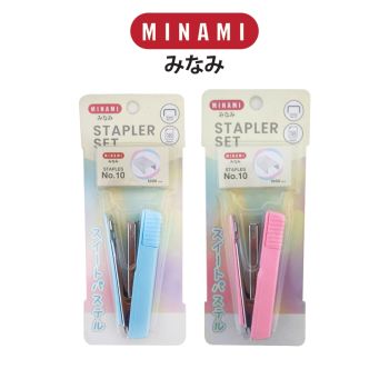 MINAMI (มินามิ)ชุดเครื่องเย็บ10MS+ลวดเย็บNO.10  จำนวน 1 ชุด/คละสี