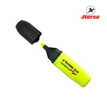 Arrow  ปากกาเน้นข้อความ ตราแอโรว์ AR-333 จำนวน 1 ด้าม - สีเหลือง