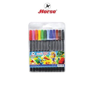 HORSE ปากกาสีน้ำ H-99 ชุด 12สี ตราม้า จำนวน 1 ชุด