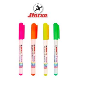 HORSE ตราม้า ปากกาเน้นข้อความ H-45 คละสี - สีชมพู
