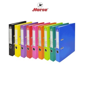 HORSE ตราม้า แฟ้มสันกว้าง 2 นิ้ว F ก้านยก H-425    - ม่วง จำนวน 1 เล่ม