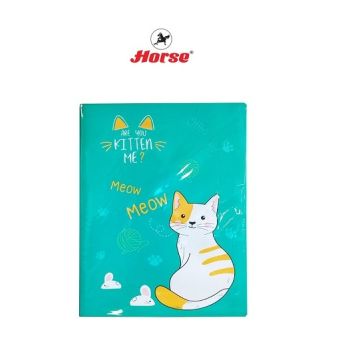Horse ตราม้า แฟ้มโชว์เอกสาร 20 ไส้ ปกพลาสติก H-113 จำนวน 1 เล่ม/สินค้าจำหน่ายคละแบบคละสี