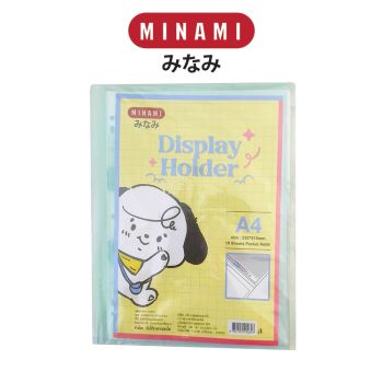 MINAMI (มินามิ) แฟ้มโชว์เอกสาร จำนว 10 ซอง ตรามินามิ จำนวน 1 เล่ม คละสี