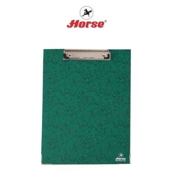 HORSE ตราม้า แฟ้มคลิปบอร์ด A4 H-99 ตราม้า    จำนวน 1 เล่ม - เขียว