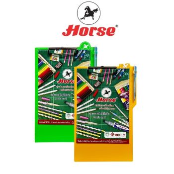Horse (ตราม้า) แฟ้มคลิปบอร์ดพลาสติก  ตราม้า  H-12 ขนาด F/C  จำนวน 1 เล่ม