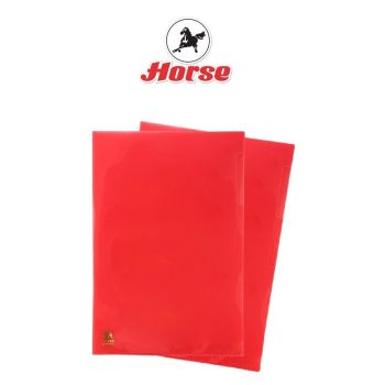 Horseตราม้าแฟ้มซองพลาสติก ขนาด F/C คละสี จำนวน 12  เล่ม / 1 แพ็ค(ราคาพิเศษ มีจำนวนจำกัด)