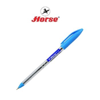 HORSE (ตราม้า) ปากกาลูกลื่น แบบปลอก 0.5 มม. H-05  ตราม้า หมึกน้ำเงิน จำนวน 1 ด้าม