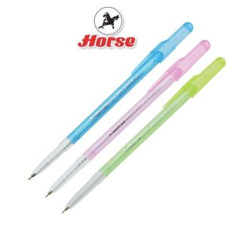 HORSE ตราม้า ปากกาลูกลื่น 0.5มม.H-506 - สีน้ำเงิน (แพ็คX50ด้าม)