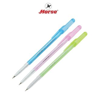 HORSE ตราม้า ปากกาลูกลื่น 0.5มม.H-506 จำนวน 1 ด้าม - หมึกดำ