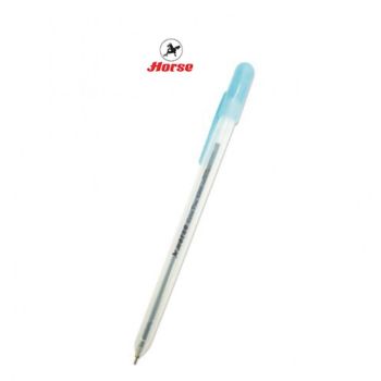 HORSE ตราม้า ปากกาลูกลื่น 0.5มม. EXTRA FINE - สีน้ำเงิน (แพ็คX50ด้าม)