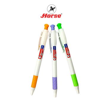 HORSE (ตราม้า) ปากกาลูกลื่น แบบกด 0.7 mm. H-804 หมึกน้ำเงิน (ด้าม  )จำนวน 1 ด้าม