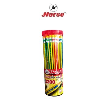 HORSE ตราม้า ดินสอ HB รุ่น H-2200  บรรจุ 50แท่ง/กระป๋อง