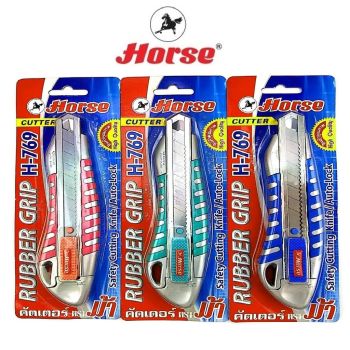 Horse ตราม้า มีดตัคเตอร์ ตัดกระดาษ SIZE L รุ่น H-769 จำนวน 1 อัน