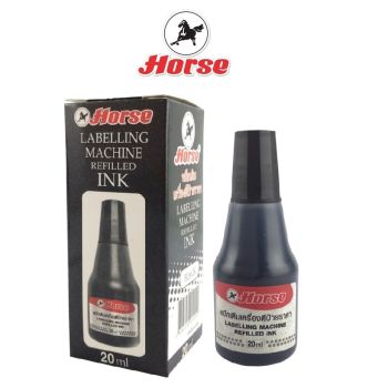 HORSE ตราม้า หมึกเติมเครื่องตีป้ายราคา 20cc.