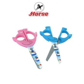 HORSE (ตราม้า) กรรไกร รุ่นปลาโลมา 5 นิ้ว ตราม้า H-91 จำนวน 1 อัน คละสี - คละสี