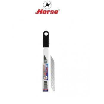 HORSE (ตราม้า) ใบมีดคัตเตอร์ S 30 องศา ตราม้า ขนาด 9 มม. บรรจุ 6ใบ/หลอด จำนวน 1 หลอด