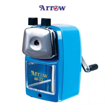 ARROW แอร์โรว์ เครื่องเหลาดินสอแบบเหล็ก AR-33 - คละสี จำนวน 1 เครื่อง