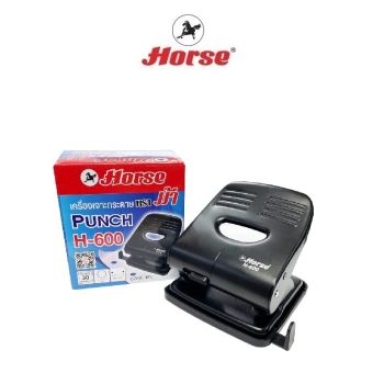 HORSE (ตราม้า) เครื่องเจาะกระดาษ H-600 - BLACK จำนวน 1 เครื่อง