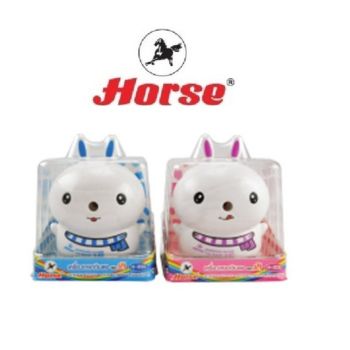 HORSEตราม้า เครื่องเหลาดินสอ ทรงรูปกระต่าย Auto in Out H-203 จำนวน 1 เครื่อง คลสี