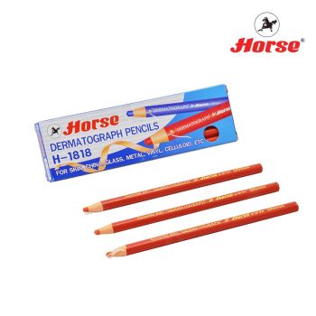 สีส้ม - HORSE ตราม้าดินสอเขียนกระจก H-1818