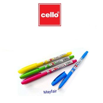 CELLO เซลโล ปากกาลูกลื่นฝา 0.5 mm. รุ่น Mayfair คละสี 1x12ด้าม/แพ็ค