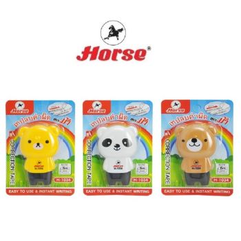 HORSE ตราม้า เทปลบคำผิด H-1034 รูปหมี จำนวน 1 อัน