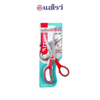 Arrow (ตราแอโรว์) กรรไกรสแตนเลส Size 6 นิ้ว 3/4  AR-206 จำนวน 1 ด้าม