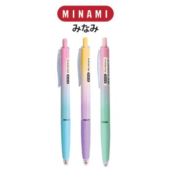 MINAMI (มินามิ) ปากกาลูกลื่น 0.5 mm. MI-04 สีหวาน  บรรจุ 2 ด้าม /แพ็ค