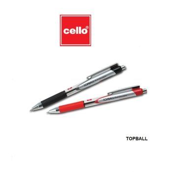 CELLO เซลโล่ ปากกาลูกลื่น 0.7 mm. รุ่น TOPBALL   1ด้าม - หมึกสีแดง