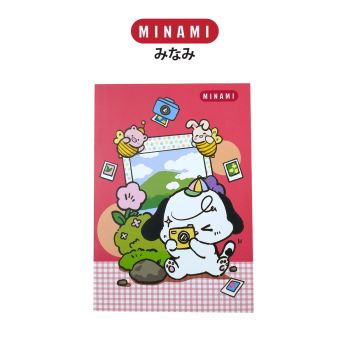 MINAMI (มินามิ) สมุดปกอ่อน ตรามินามิ แพ็ค 2 เล่ม จำนว 1 แพ็ค คละลาย คละสี
